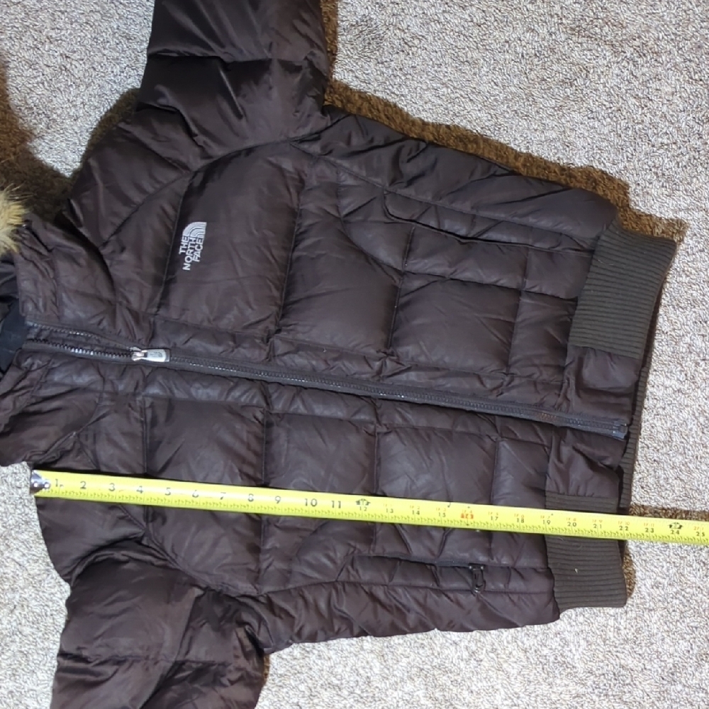 The North Face Dark Brown Jacket with Fur Trim - Picture 12 of 15